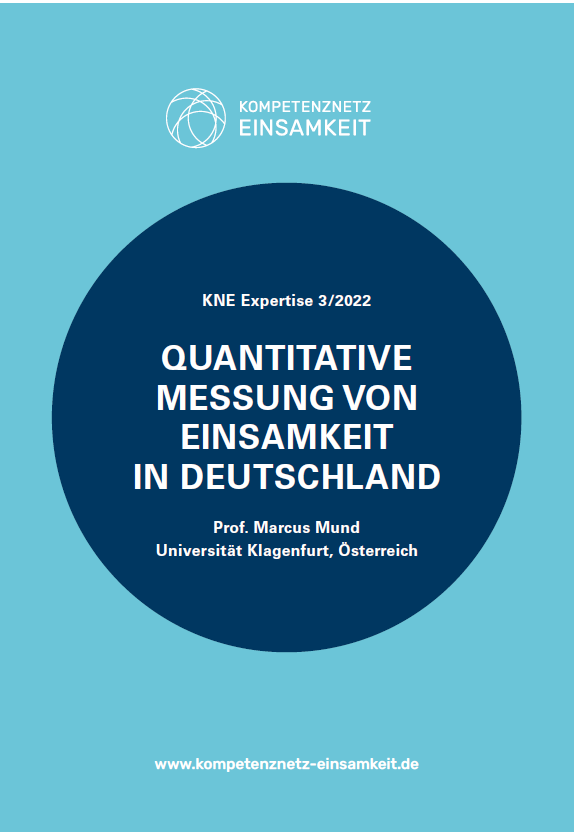 Cover der Expertise 03 Quantitative Messung von Einsamkeit in Deutschland