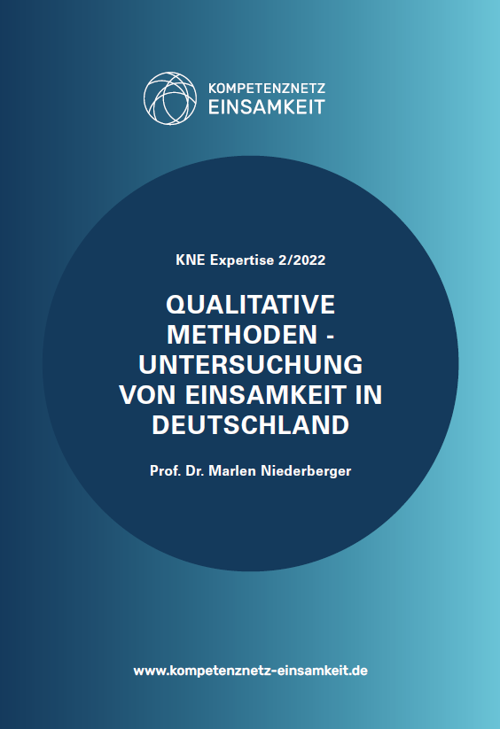 Cover der Expertise 02 Qualitative Methoden - Untersuchung von Einsamkeit in Deutschland