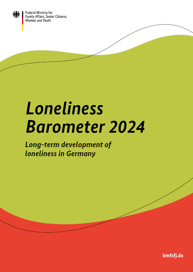 Cover of loneliness barometer 2024. Long-term development of loneliness in Germany