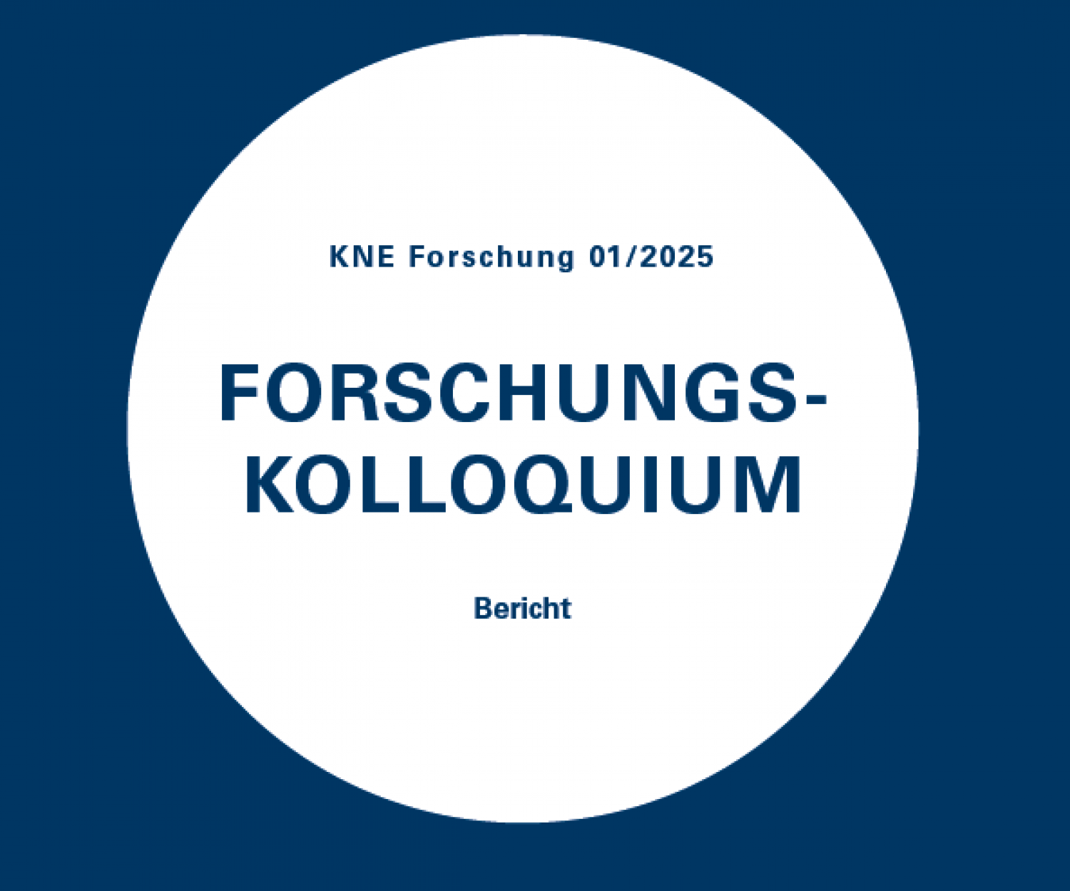 Bericht zum KNE Forschungskolloquium